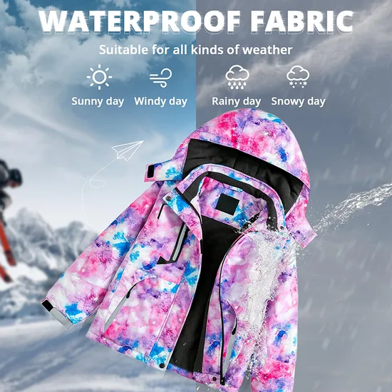 Girls' Waterproof Warm Winter Coat Skiing Snowboard Ski Jacket