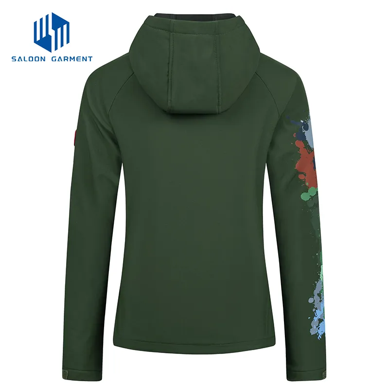 New Custom Embroidered Logo Fleece Outdoor Casual Windproof Outwear Winter Women Jacket