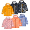 Kids Outdoor Play Waterproof Trousers PU Rain Jacket Raincoat with Under Boots Straps