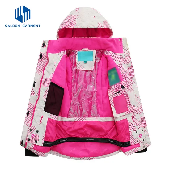 Girl's Waterproof Fleece Winter Snow Coat Windproof Raincoats Outer Wear Ski Jacket