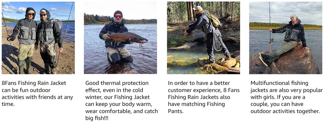 Wholesale Custom Logo Outdoor Breathable Waterproof 3 Layer Fabric for Fishing Jacket
