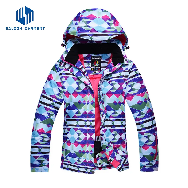 OEM Design Fashion Active Women's Waterproof Winter Sportswear Ski Jacket