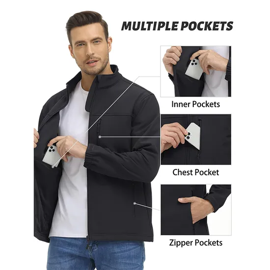 Men Waterproof Outer Wear Windproof Sport Fleece Tactical Softshell Jackets