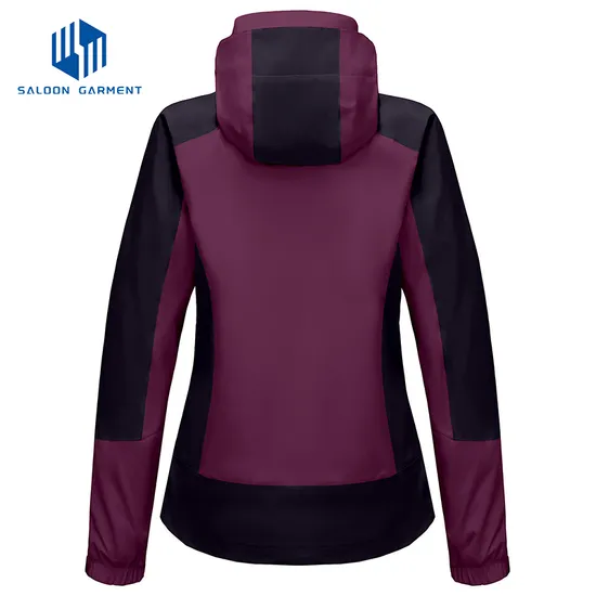 Spring Outdoor Waterproof Womens Custom Breathable Hooded Windbreakers