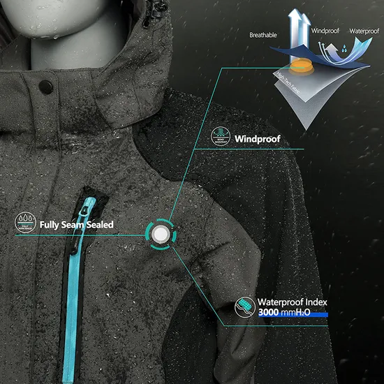 Women Waterproof Custom Outdoor Running Hiking Bike Riding Windbreaker Jacket