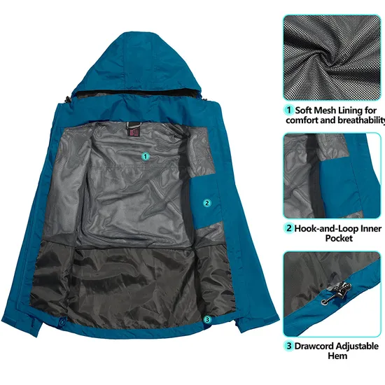 OEM Windproof Breathable Outdoor Jacket Waterproof Windbreaker for Motorbike