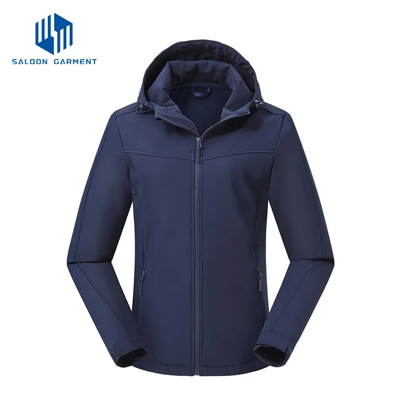 Womens Winter Ski Outdoor Soft Shell Hooded Fleece Waterproof Softshell Jacket
