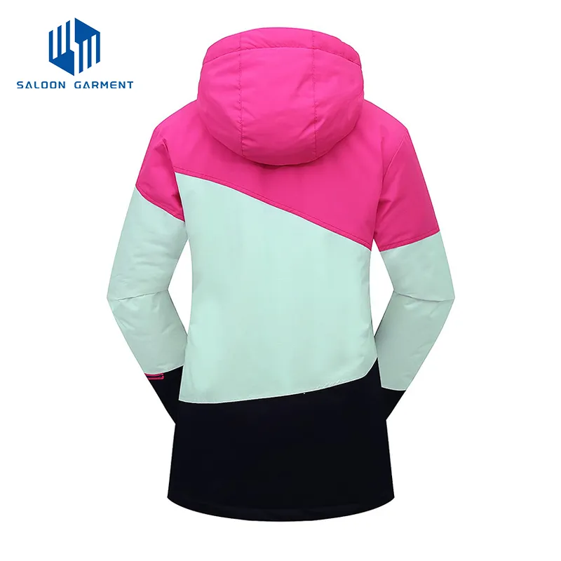 Girl's Custom Logo Winter Outdoor Waterproof Breathable Snowboarding Ski Jacket