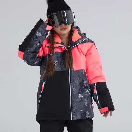Girls' Waterproof Fleece Raincoat Windproof Warm Winter Coat Ski Jacket