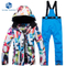 Women High Quality Customized Waterproof Snowboarding Outerwear Ski Suit