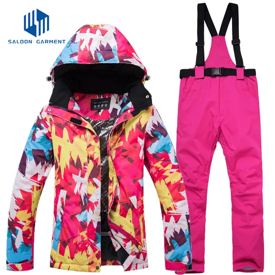 Women Winter Warm Outerwear Waterproof Outdoor Coat Breathable Snowboard Ski Suit