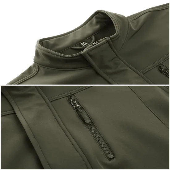 Water Resistant Windbreaker Tactical Softshell Jackets for Men