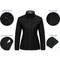 Women's Outdoor Sports Waterproof Breathable Stretch Fabric Tactical Fleece Softshell Jacket