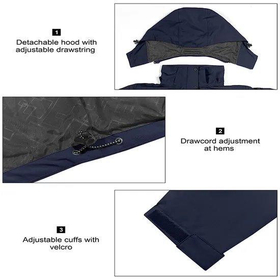 Outdoor Custom Logo Casual Coat Waterproof Windbreaker Jackets