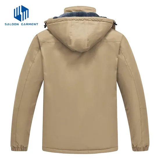 Men's Fleece Lined Water Repellent Outdoor Reflective Coat Softshell Ski Jacket