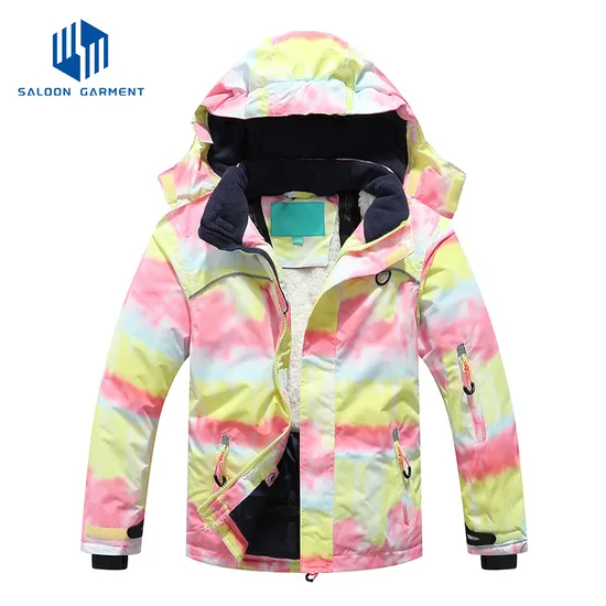 Girl's Waterproof Warm Fleece Hooded Winter Snow Coat Ski Jacket