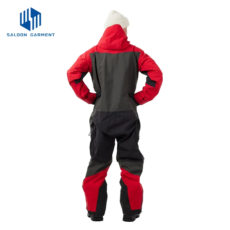 Men's Winter Outdoor Waterproof Insulated Warm One Piece Snowsuit Ski Jumpsuit Sportswear