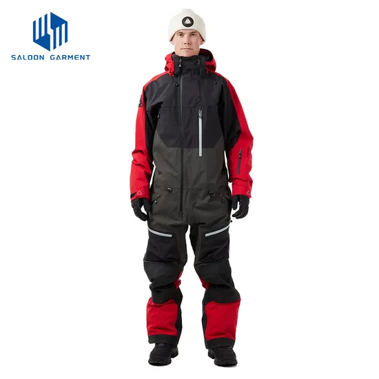 Men's Winter Outdoor Waterproof Insulated Warm One Piece Snowsuit Ski Jumpsuit Sportswear