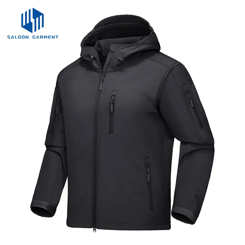 Men's Outdoor Sports Wear Fleece Lined Waterproof Soft Shell Winter Coats Tactical Jacket