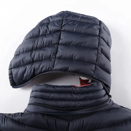 Wholesale Men's Custom Logo Nylon Winter Padded Warm Quilted Jacket