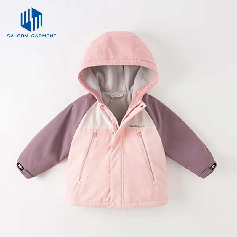 Wholesale Kids New Style Winter waterproof Thickened Coat Children Fleece Lined Jacket