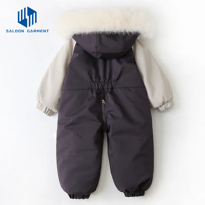 Custom Logo Baby Overall Ski Snow Clothing Outdoor Sport Windproof Baby Jump Suit Snow Suit