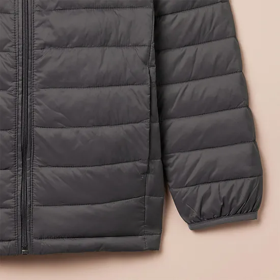 New Best Men's Winter Warm 100% Polyester Full Sleeves Plus Size Warm Quilted Jacket