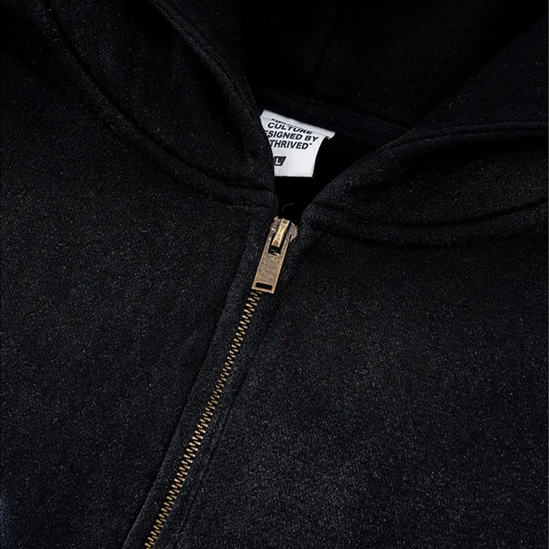 High Quality Custom Embroidery Logo Outwear Solid Pattern Pullover Woven Hoodie