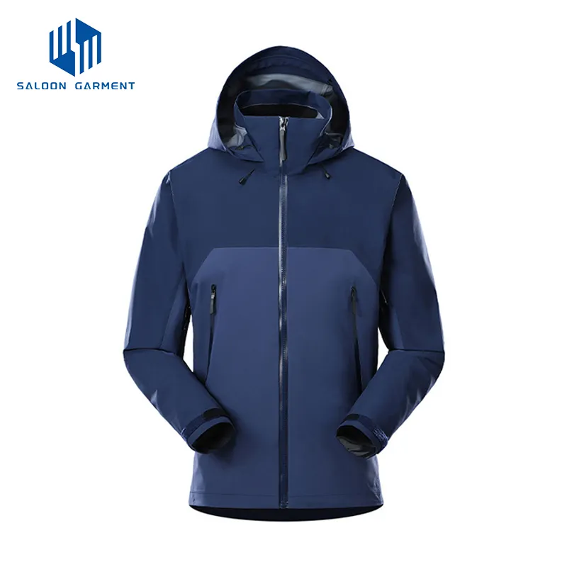 Customized Soft-Shell Windproof Waterproof Breathable Lightweight Hiking Outdoor Jacket