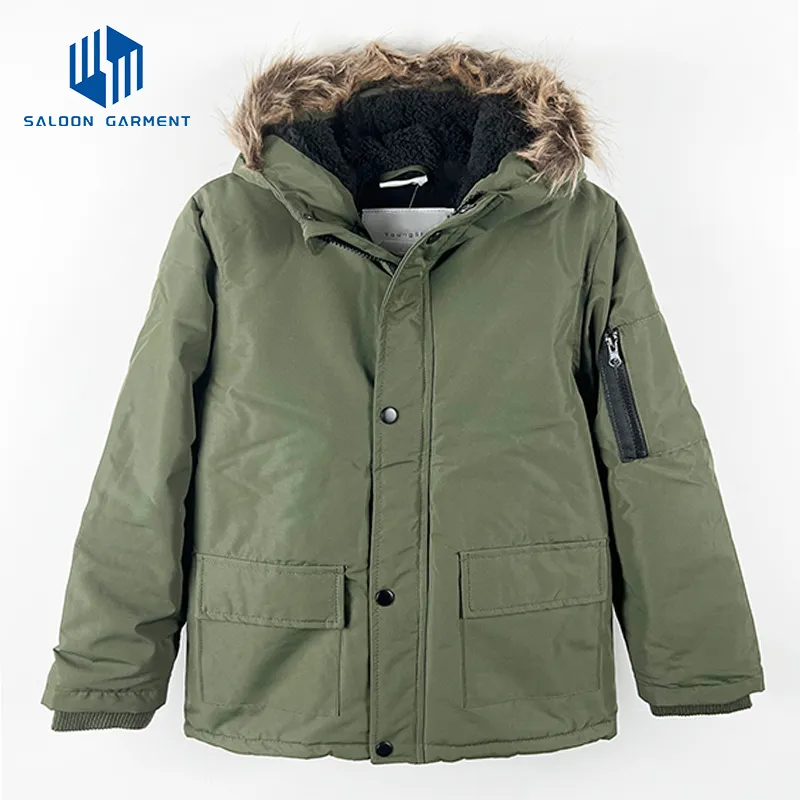 Custom Clothes Boys Children Warm Coats Water Resistant Winter Jackets