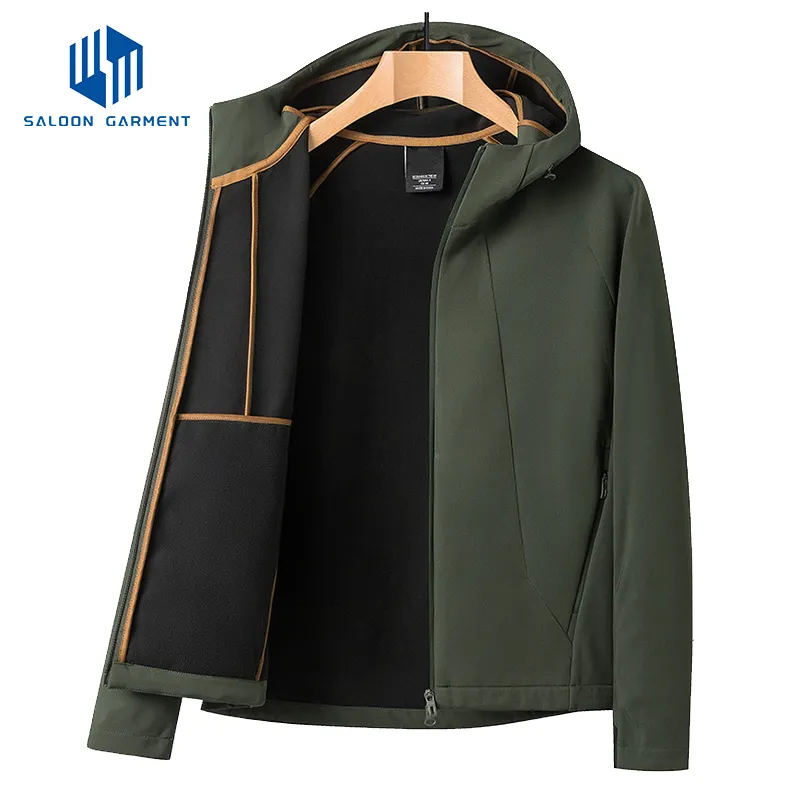 Wholesale Custom Outdoor Waterproof Windbreaker Polar Fleece Softshell Jacket