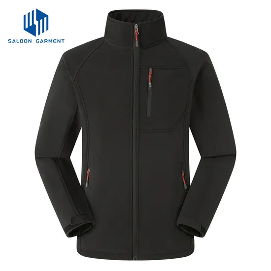 Wholesale Custom Logo Polyester Outdoor Hiking Water Resistant Windbreaker Casual Softshell Jacket