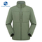 Men's Winter Warm Fleece Lined Windbreaker Zipper Closure Print Pattern Outdoor Wear Without Hood Softshell Jacket