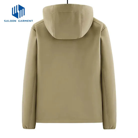 Custom Logo Winter Waterproof Windproof Hooded Windbreaker Men Outdoor Sport Hiking Fleece Softshell Jacket