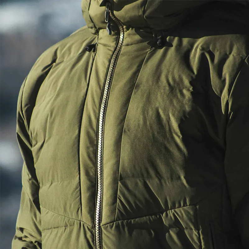 Custom Men's Winter Outdoor Zip up Warm Hooded Padded Coat Plus Size Quilted Jacket for Travel