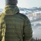 Custom Men's Winter Outdoor Zip up Warm Hooded Padded Coat Plus Size Quilted Jacket for Travel