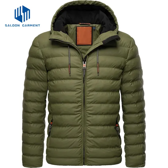 New Design Men's Customized Digital Printing Breathable Winter Insulated Quilted Jacket