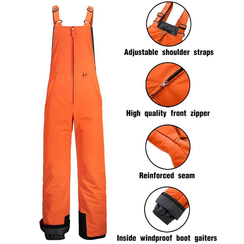 Winter Outdoor Waterproof Snow Trousers Snowboard Pants Men's Skiing Overalls