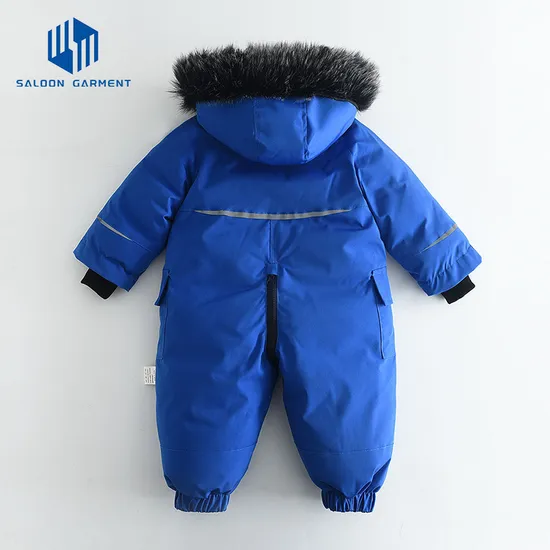 Warm Comfortable Children Ski Suit Jumpsuit Baby Crawls Into Clothes in Winter Children Clothing Wholesale