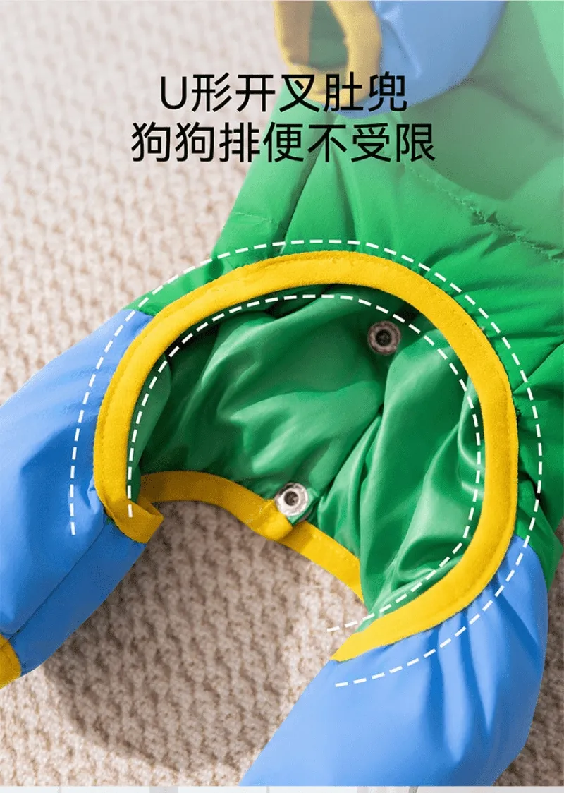 Small and Medium-Sized Dog and Cat Four-Legged Clothing Pet Down Jacket