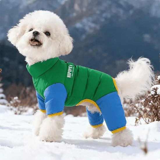 Small and Medium-Sized Dog and Cat Four-Legged Clothing Pet Down Jacket