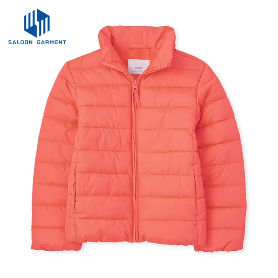 Wholesale Boys Water Resistant Polyester Customized Insulated Winter Warm Padded Quilted Jackets