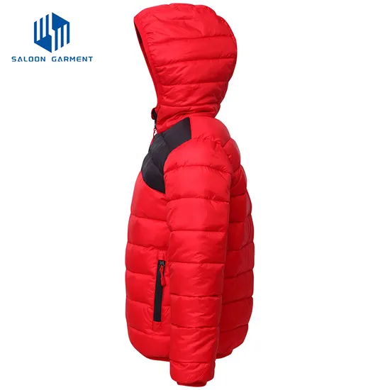 Custom Children Winter Outdoor Wear Puffer Jacket Hooded Jacket Boy Girls Waterproof Padded Coat