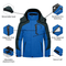 Mens Outdoor Waterproof Winter Coat Mountain Snow 3-in-1 Ski Jacket for Hiking