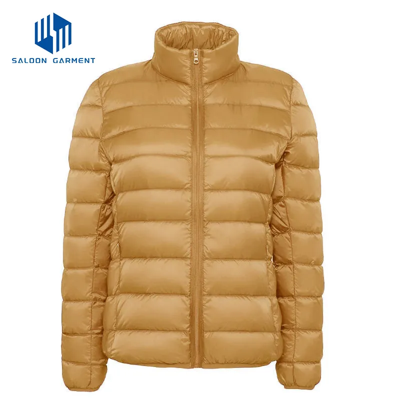Customized Women's Packable Lightweight Puffy Coat Quilted Winter Warm Jacket