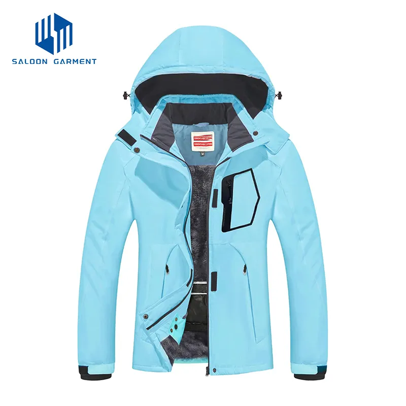 Windproof Winter Coats Snow Ski Jackets for Women with Detachable Hood