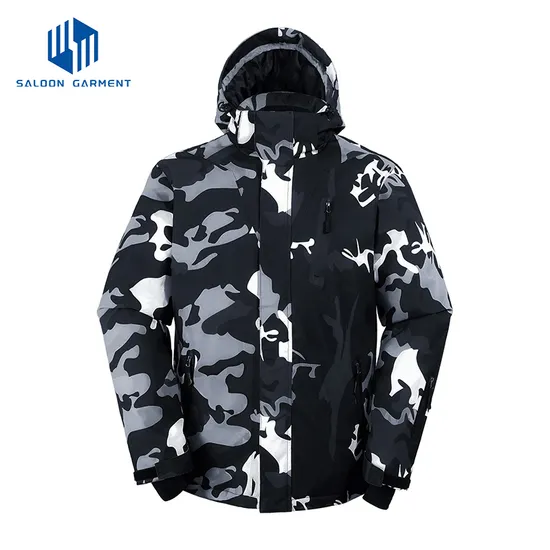 Men's Winter Coats Water Resistant Warm Fleece Parka Raincoats Ski Snow Jacket
