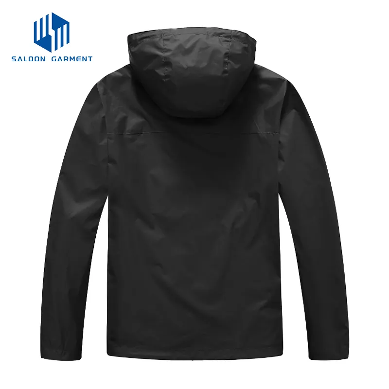Mens Lightweight Hooded Waterproof Raincoat Breathable Rain Jacket for Outdoor Mountain Hiking
