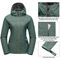 Women's Fleece Lined Windbreaker Waterproof Tactical Softshell Jacket for Running Golf Hiking