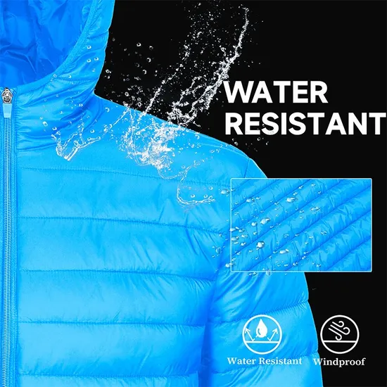 Men's Quilted Lightweight Packable Padding Coat Puffer Down Jacket